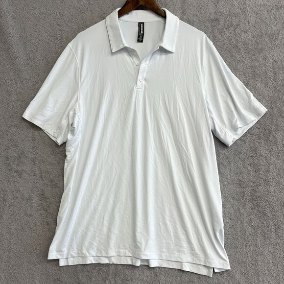 NWOT Kirkland Signature Men's XL White Active Polo Shirt - Picture 2 of 7